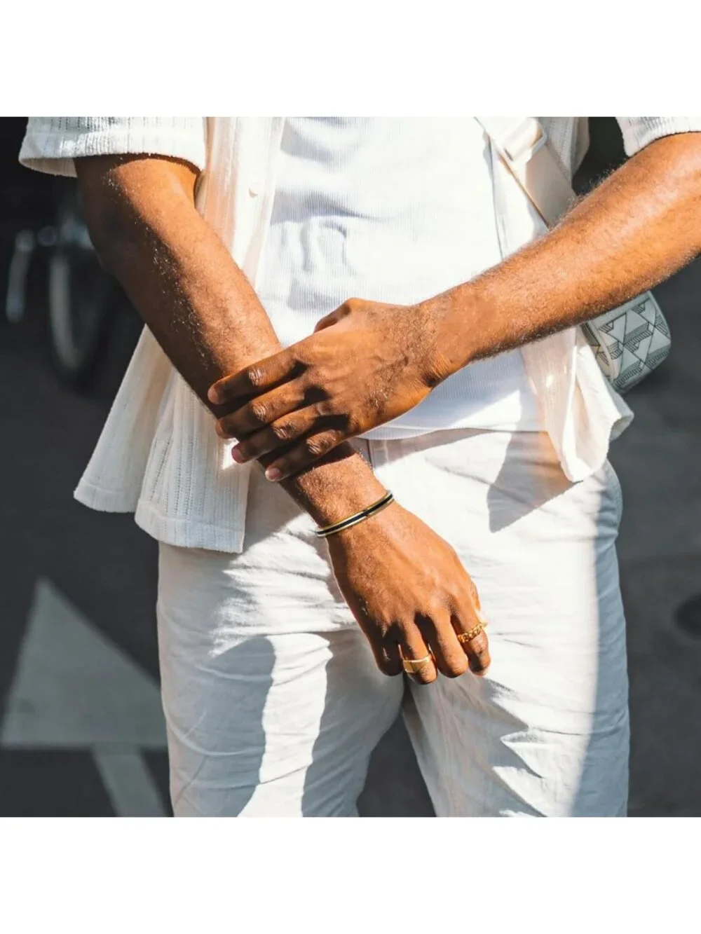 Stylish Handmade Minimalist Cuff Bracelet with Nautical Rope Inlay for All